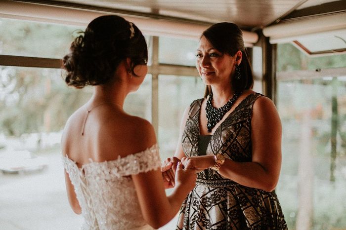 Ese momento emotivo con mi mamá :,)