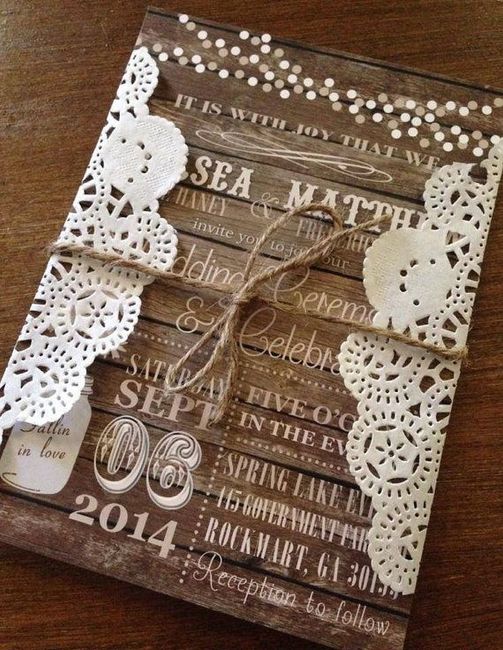 Ideas de invitaciones estilo vintage - 1