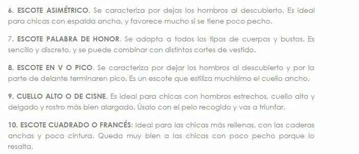 Como escoger tu vestido según el escote - 4