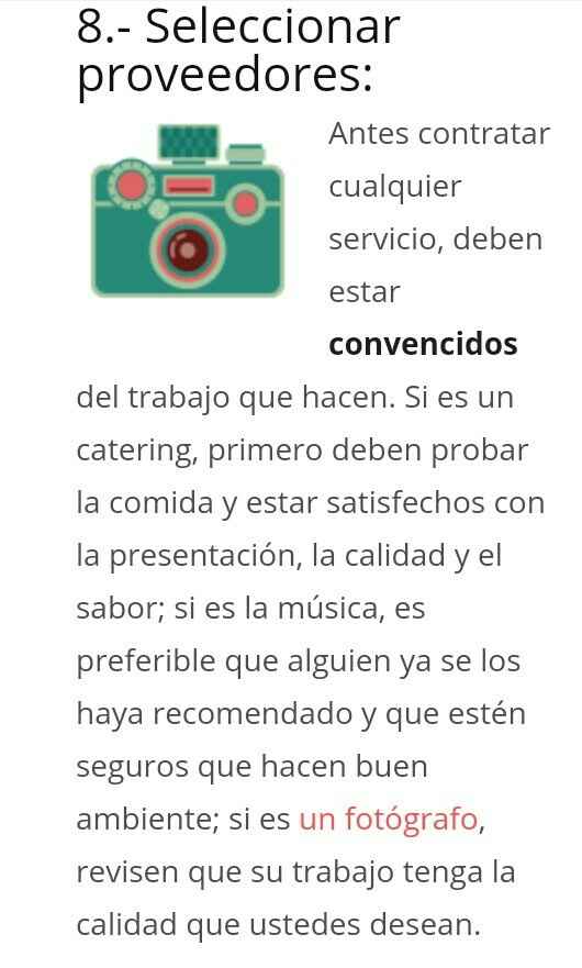 10 consejos para organizar una boda!! - 13