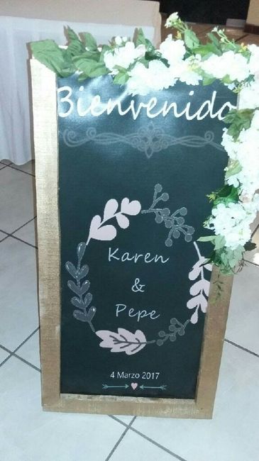 Letrero de bienvenida - 2