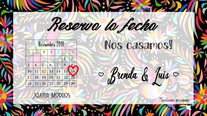 Nuestro save the date!!