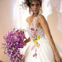 Vestido novia bordado mexicano - 4