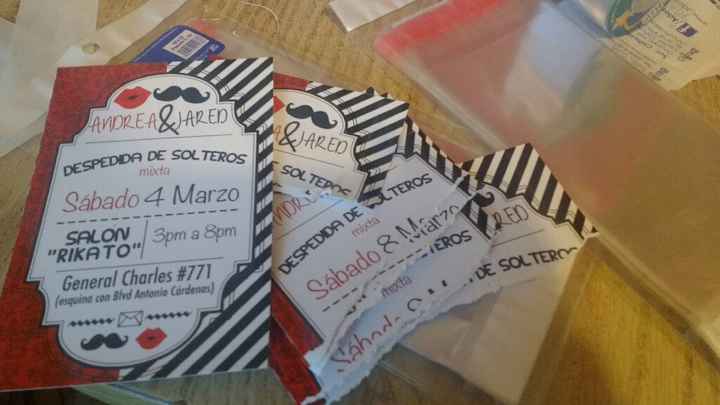 Invitaciones para la despedida... fail! - 1