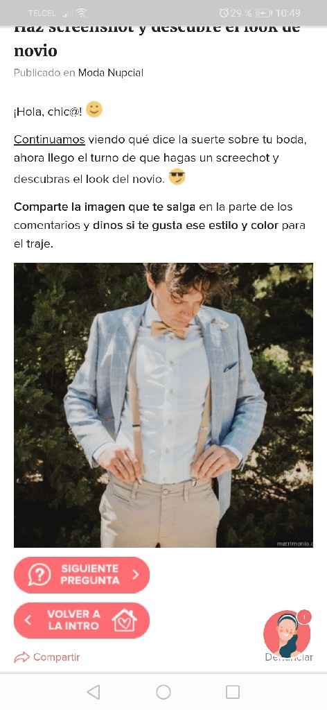 Haz screenshot y descubre el look de novio - 1
