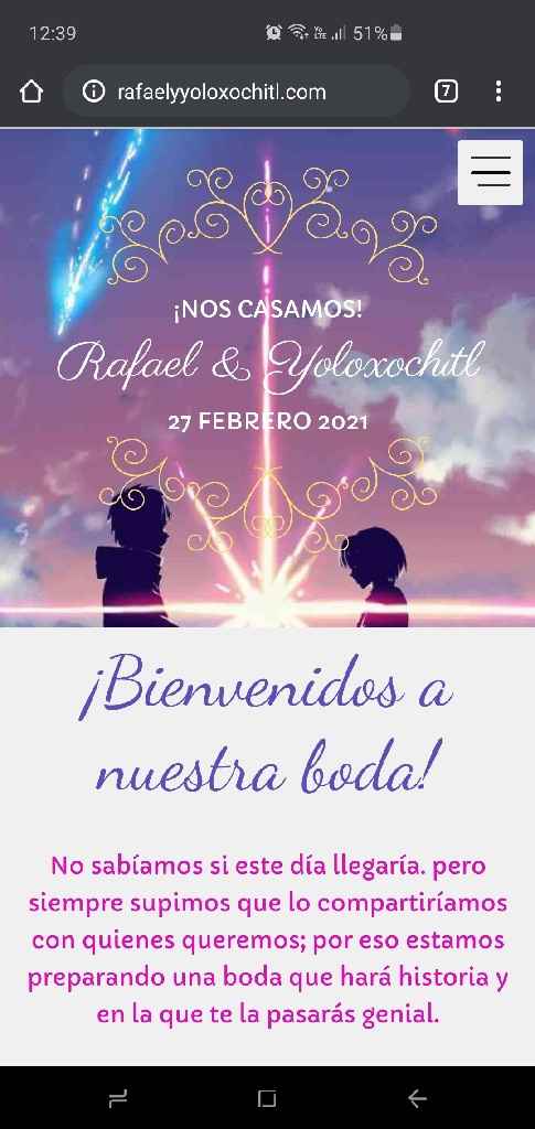 Página web para la boda. - 1