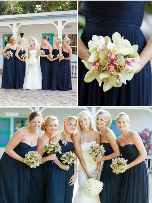 Damas en azul navy