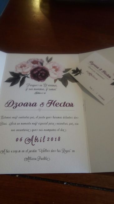  Asi son las invitaciones por dentro 💜 - 1