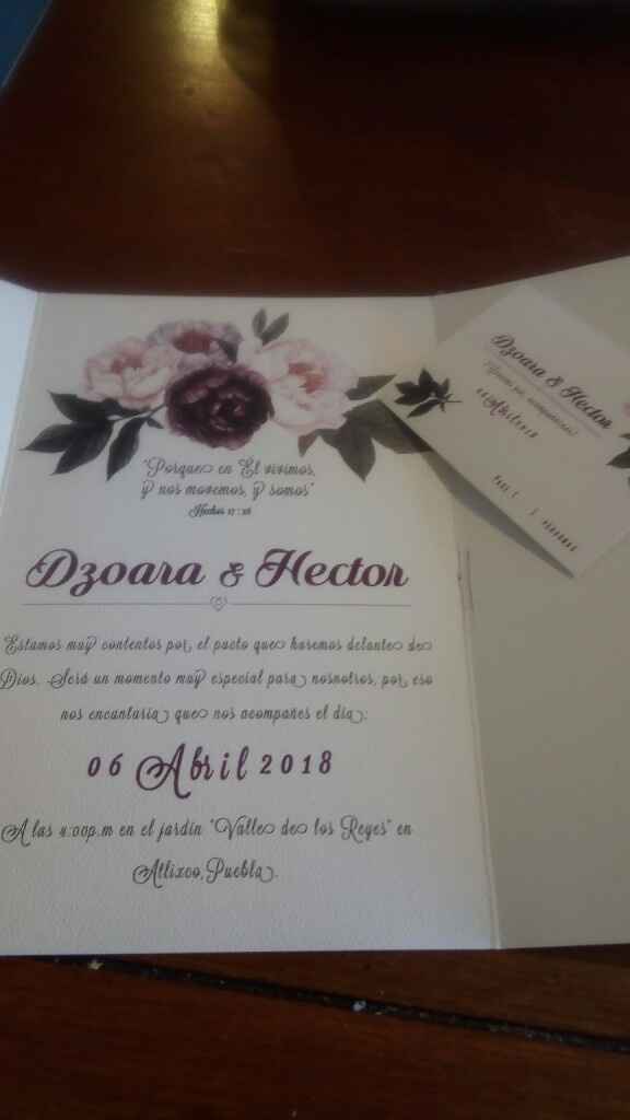  Asi son las invitaciones por dentro 💜 - 1