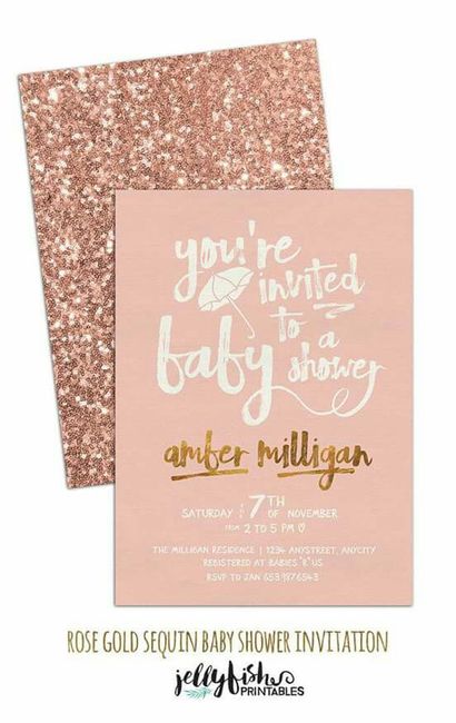  Ideas para baby shower en tono rose gold - 2