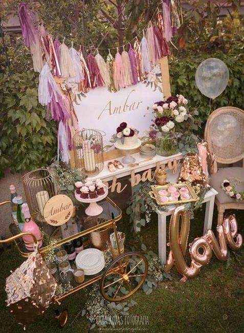  Ideas para baby shower en tono rose gold - 8