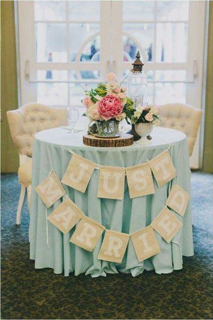 Ideas para decorar la mesa de novios - 7