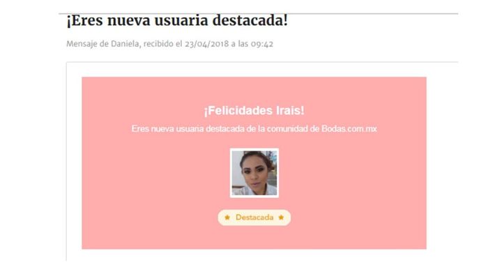 Recibiendo la gran noticia
