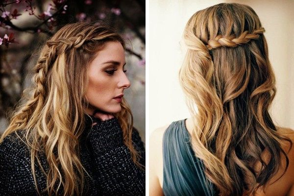 Ideas de peinados con pelo suelto y trenza 7