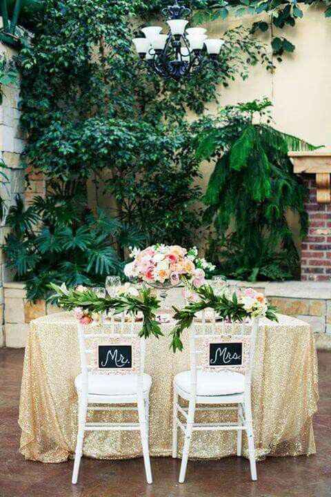 Ideas para decorar la mesa de novios - 1