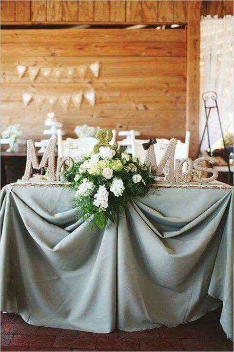 Ideas para decorar la mesa de novios - 2