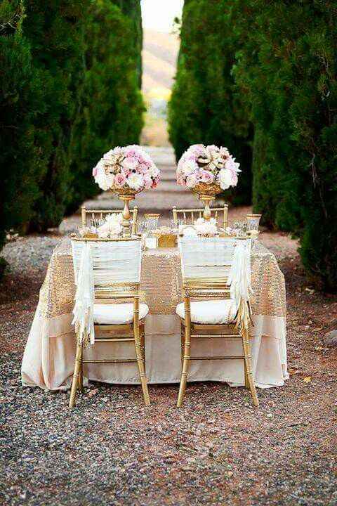 Ideas para decorar la mesa de novios - 4