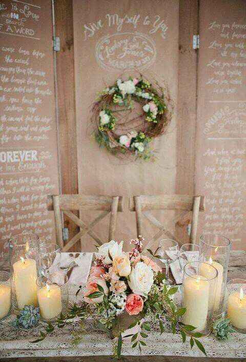 Ideas para decorar la mesa de novios - 11