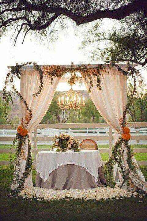 Ideas para decorar la mesa de novios - 12