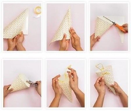 Tuto conos para pétalos