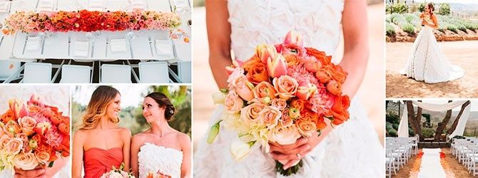 Tonalidades naranja y melòn