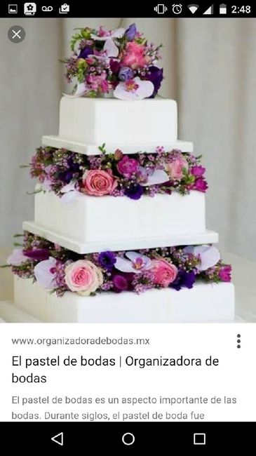 El tamaño del  pastel de la boda - 1