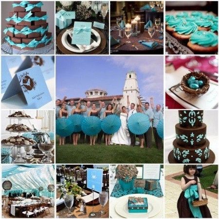 Color tiffany con chocolate