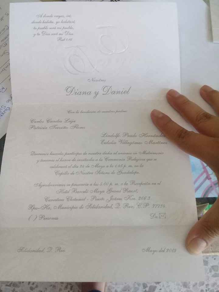 Ya me llegaron las invitaciones 😁 - 1