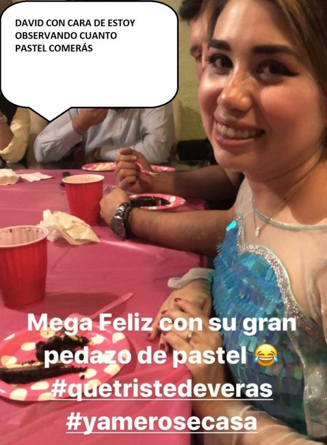 Eso fue todo el pastel que me dejaron comer