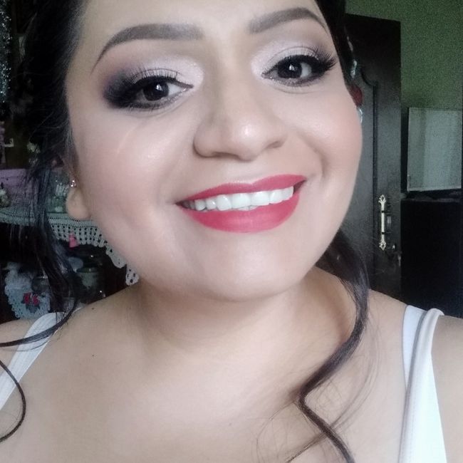 Prueba de peinado y maquillaje 😝 3