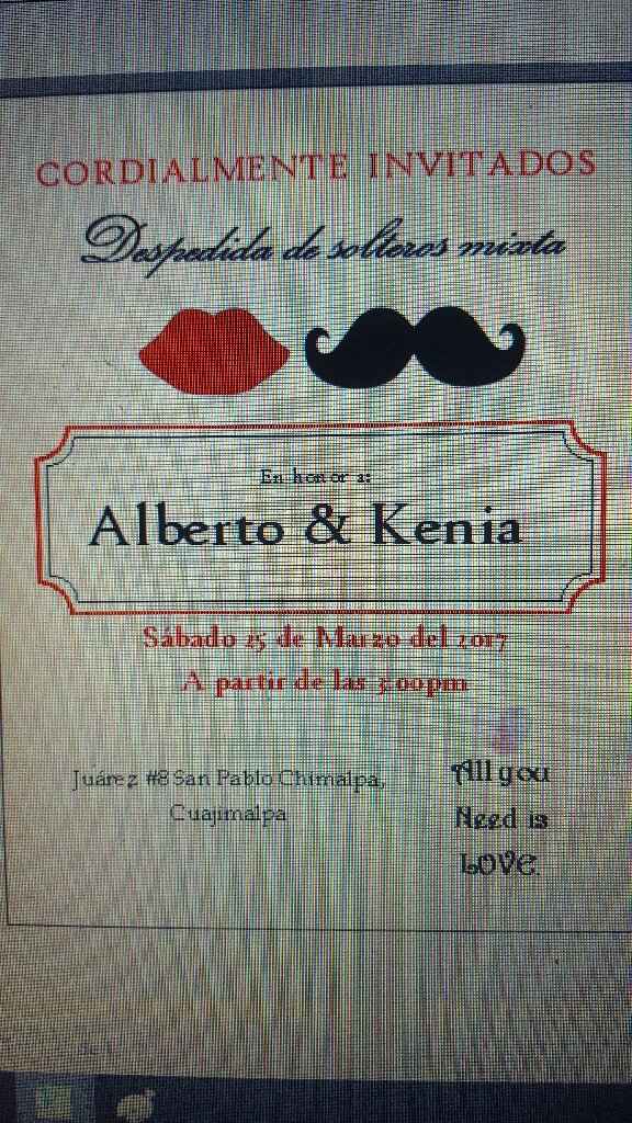 Mis invitaciones para despedida de solteros mixta - 1