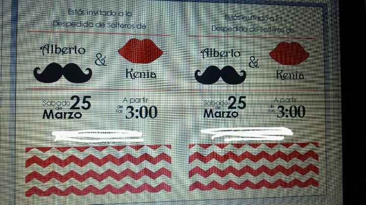 Cual te gusta mas mis 2 diseño de invitaciones para despedida de solteros mixta? - 2