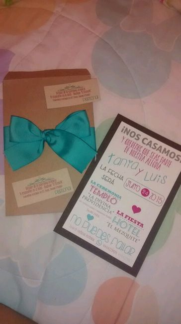 Llegaron mis invitaciones... - 1