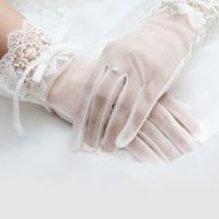 Vestido de novia con guantes - 2