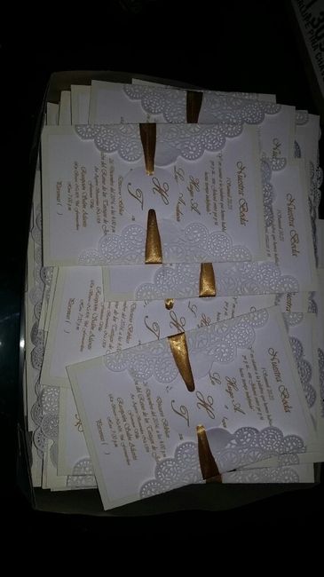 Mis invitaciones listas!! - 2