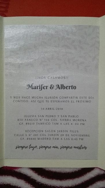 Mis invitaciones listas - 1