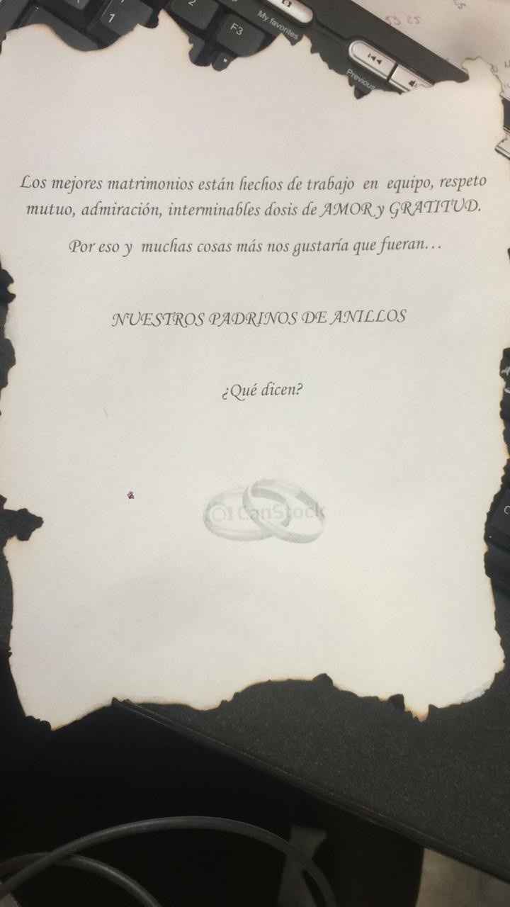 Padrinos de Anillos