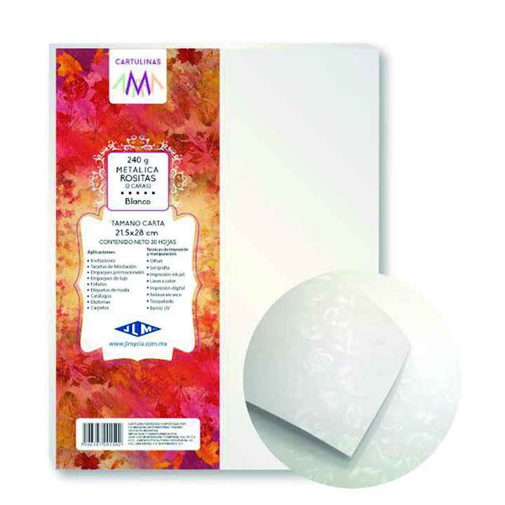 papel rositas blanco