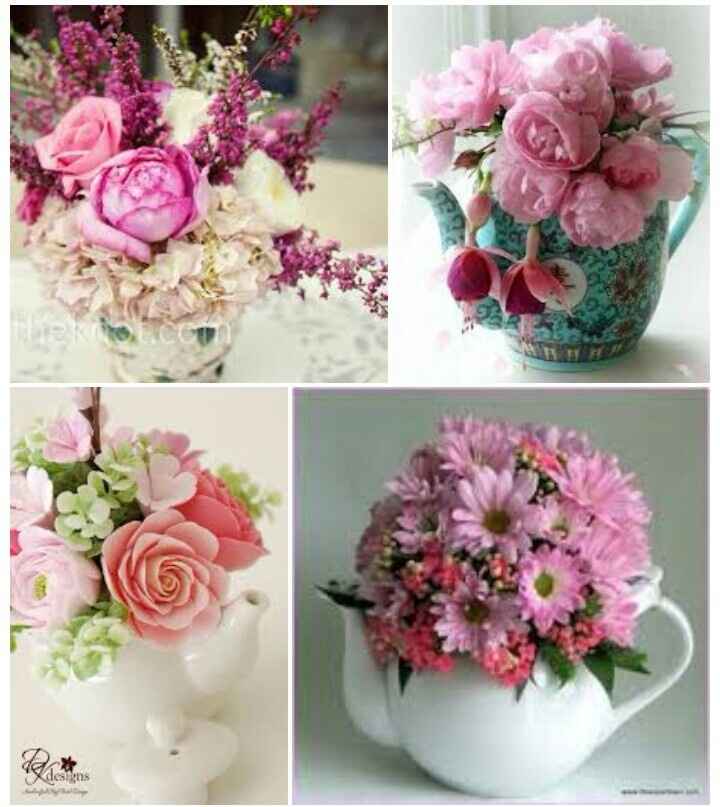 Centros de mesa florales/vintage - 7