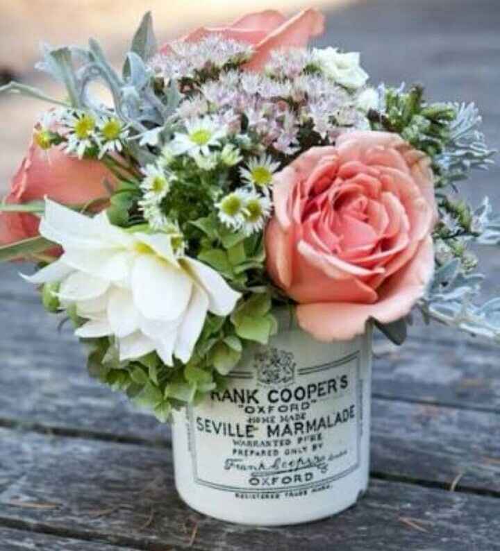 Centros de mesa florales/vintage - 8