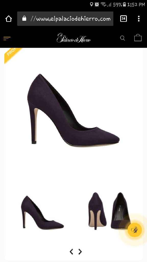  Zapatillas para novia en color morado 👡👠 - 1