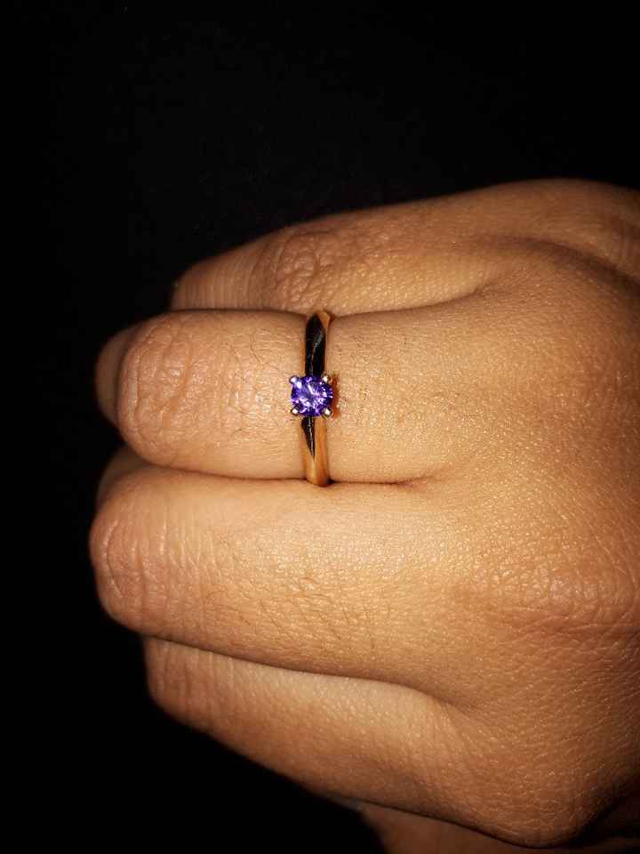  Anillos de compromiso Morados!! 😍 - 1