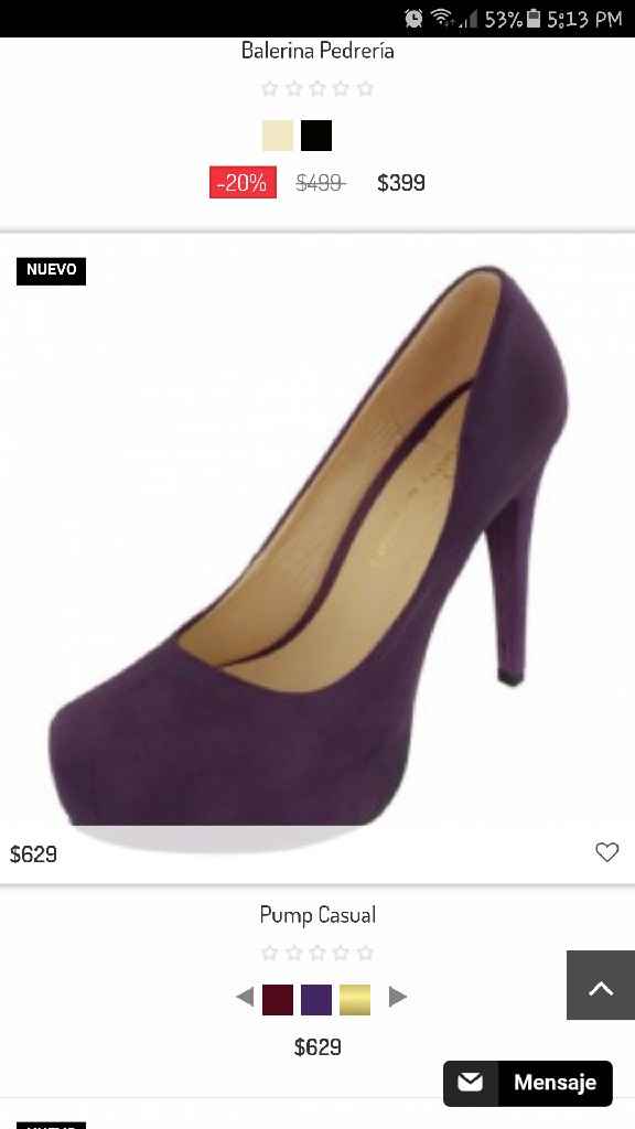 Zapatilla en morado - 1