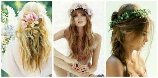 Peinados boho para novias con un estilo diferente - 10