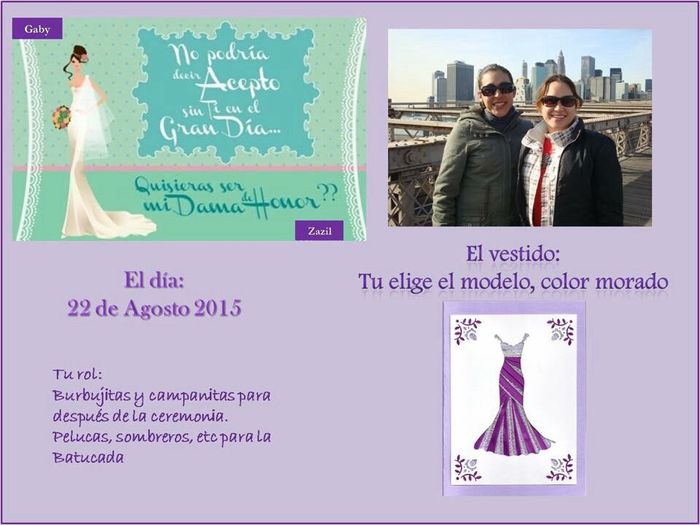 ¿como hicieron sus invitaciones para las damas? - 2