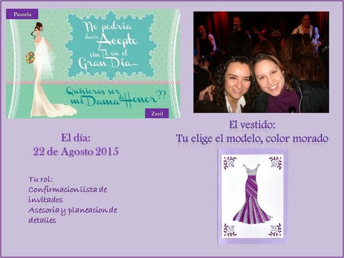 ¿como hicieron sus invitaciones para las damas? - 3