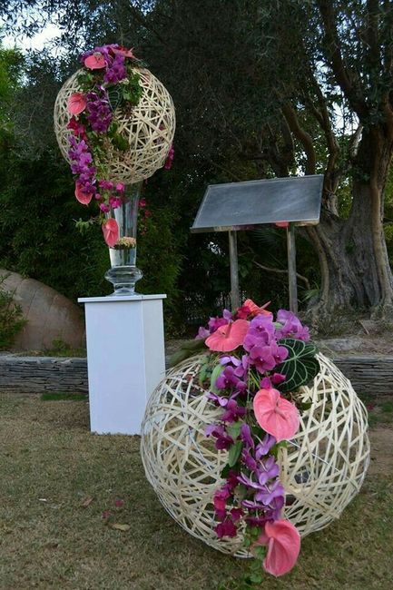 Centros de mesa con anturios. - 12