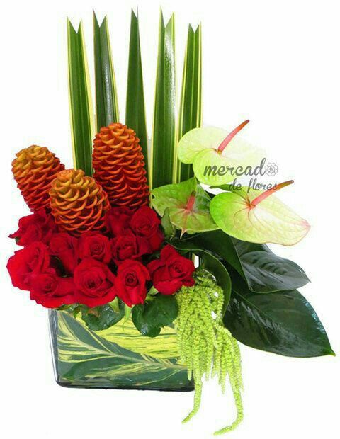 Centros de mesa con anturios. - 13