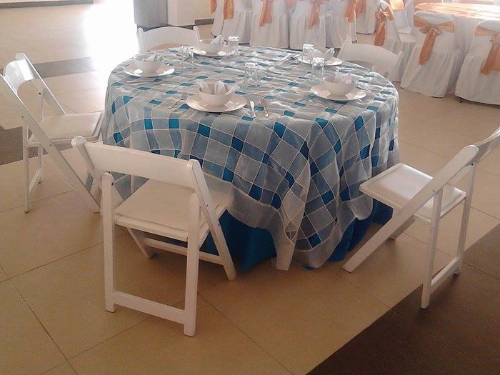 mantel azul