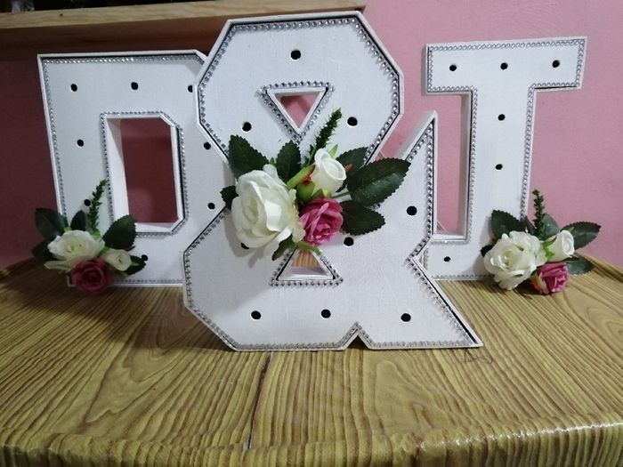 Letras para la mesa y mañana primer prueba de vestido!!!! 2